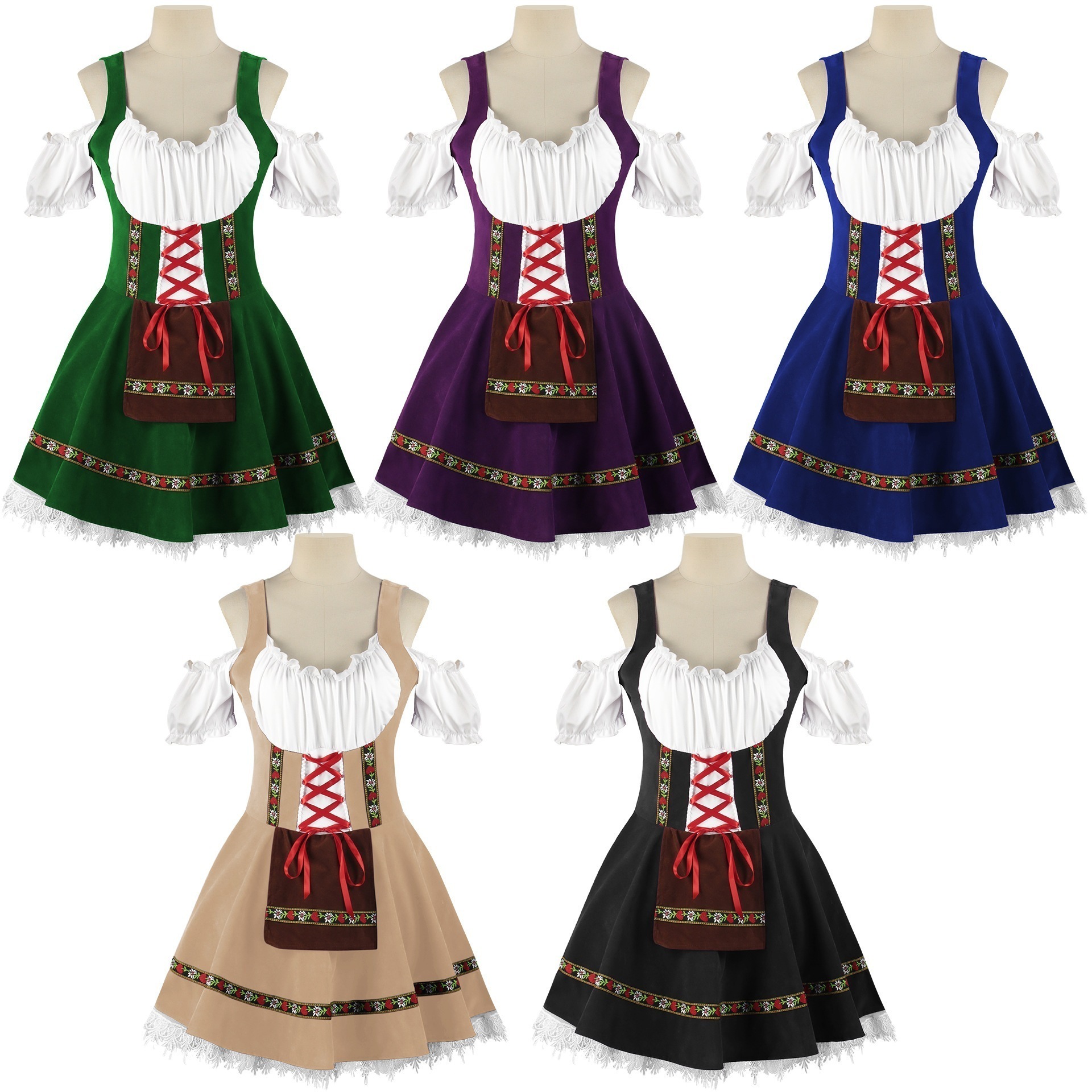 【SNS話題沸騰】ハロウィーンcos服ビールガールワンピースコスプレ舞台演出衣装メイド衣装