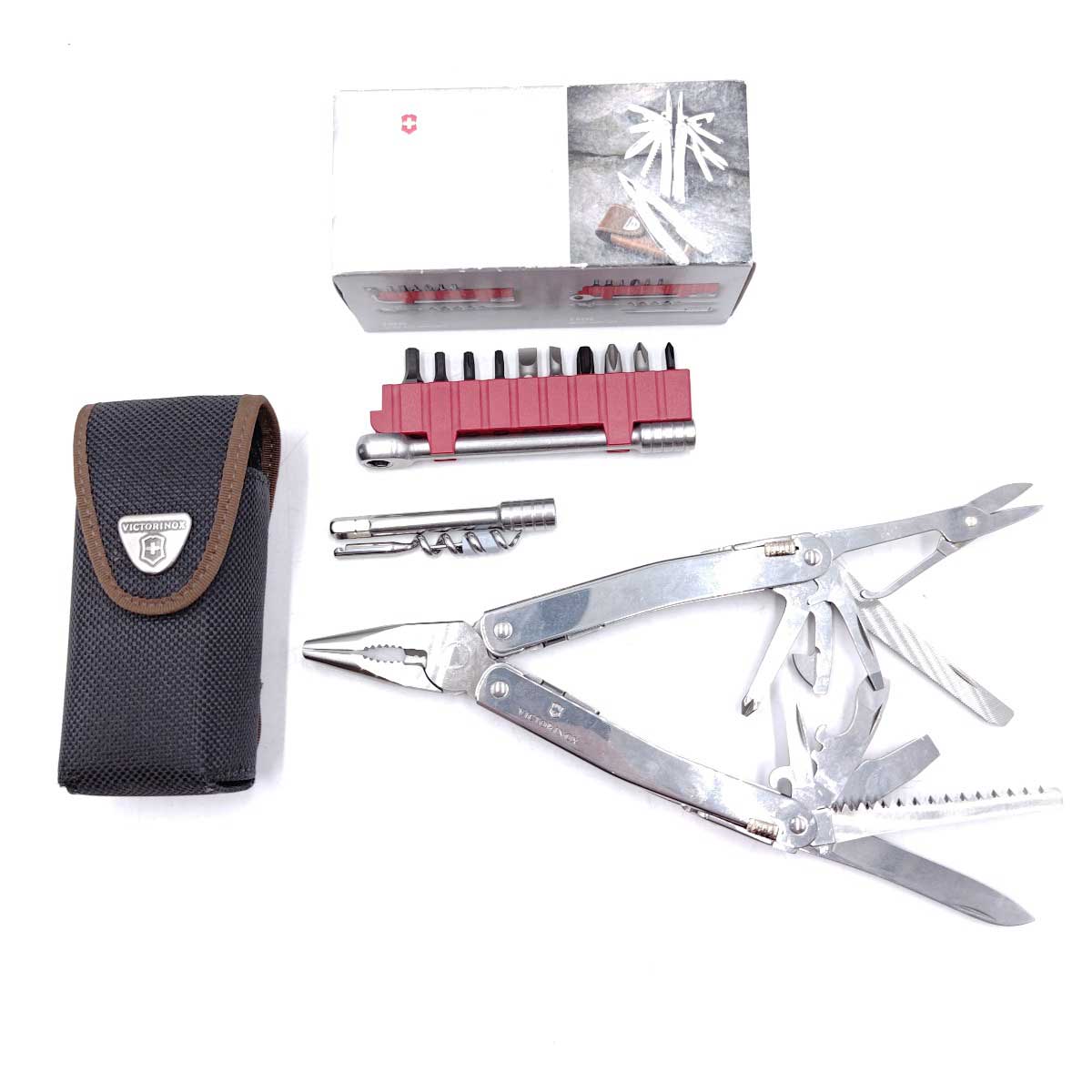 【中古】ビクトリノックス スイスツール スピリットXプラスラチェット 3.0236.N VICTORINOX 工具セット プライヤー ツールセット 十徳 マルチツール