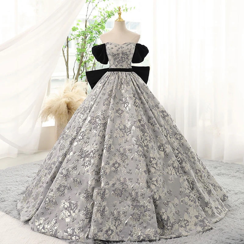 2024気質イブニングドレスステージベルカントソロチュチュスカートパフォーマンス服ボーカルアート試験ドレス女性