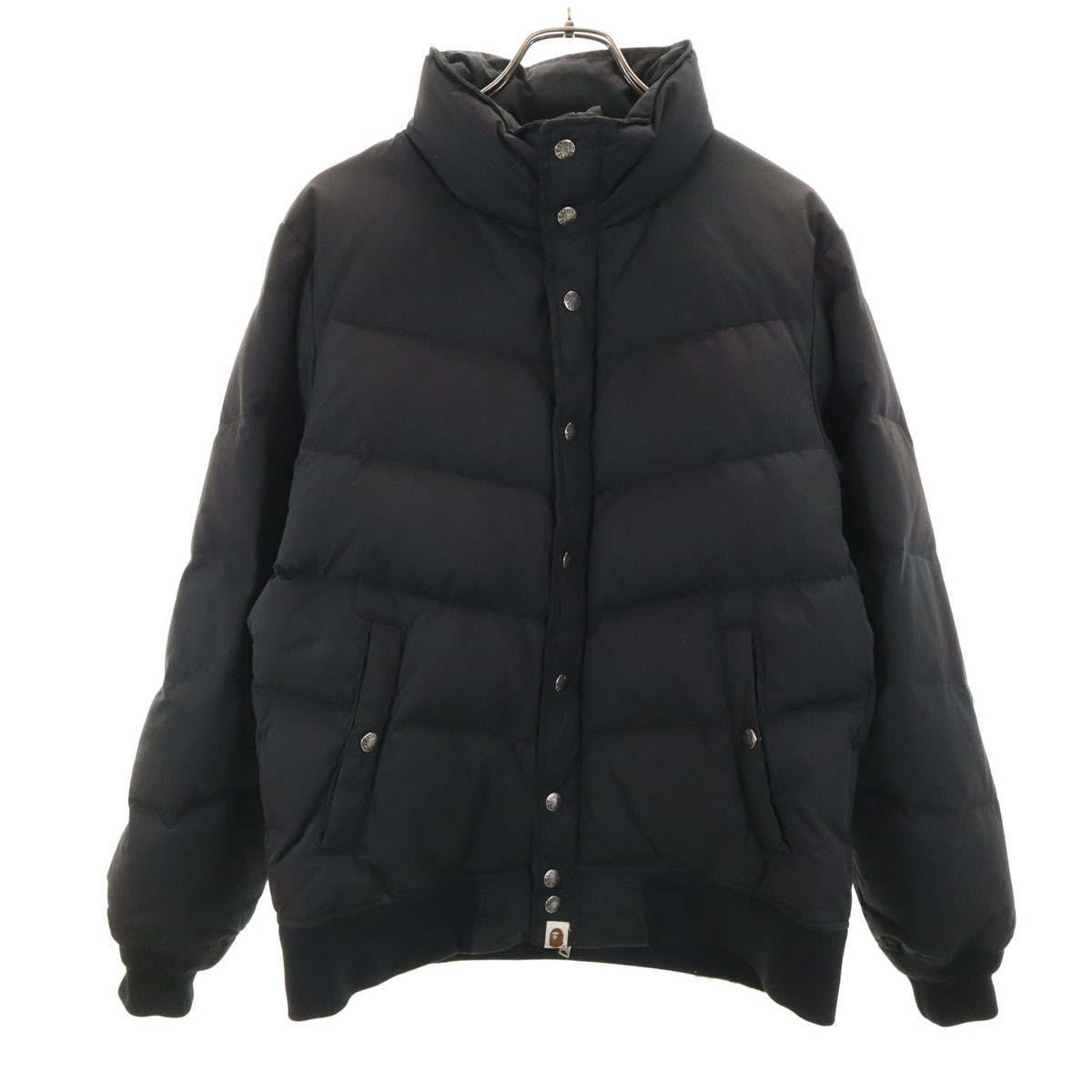 BAPE ベイプ ダウンジャケット M ブラック メンズ 古着