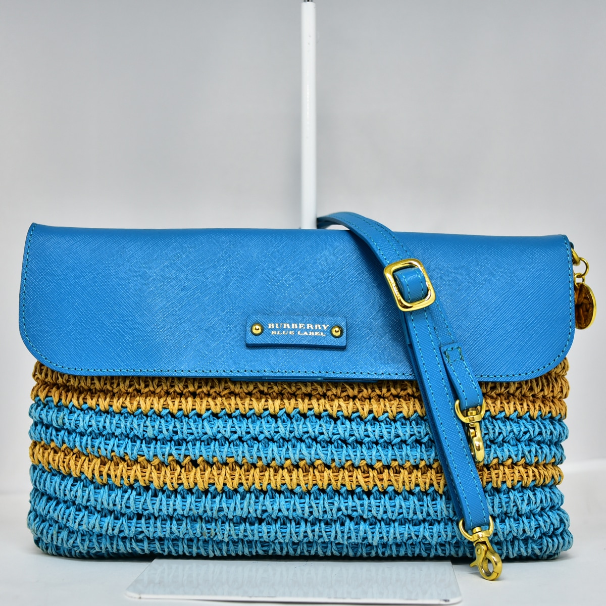 鑑定済　極美品　ショルダーバッグ　レディ―ス　ブルー　K494-4 8,626円