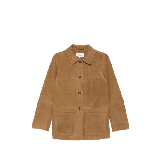 BA&SH Women Leather Jackets MARIO COGNA BROWN