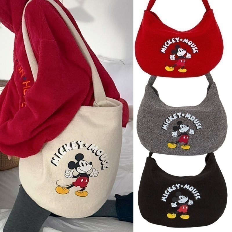 【正規品】ミッキーマウス ミッキー ショルダーバッグ 斜めがけ 韓国 レディース 大容量 大きめ 人気 キャラクター