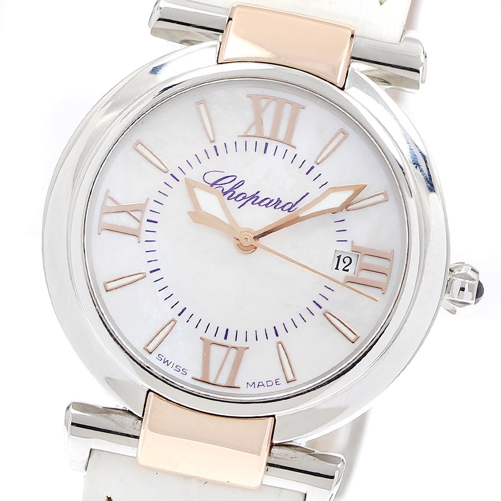 ショパール Chopard 388541-6001 インペリアーレ デイト クォーツ レディース 良品 保証書付き_914629【中古】