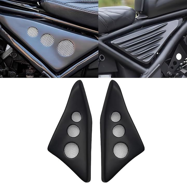 互換品 レブル250 レブル500 サイドカバー 2017-2025 全年式対応 左右セット カスタムパーツ 簡単取り付け(マットブラック, 純正品と同様)