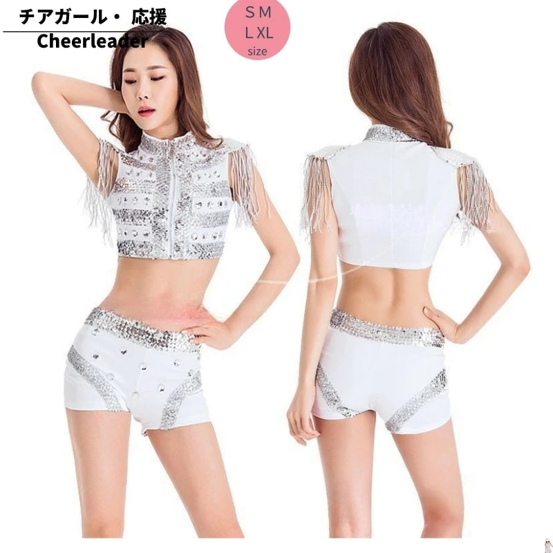 レースクイーン コスプレ ホワイトブラック セクシー タイト ショートパンツ ハロウィン かわいい 結婚式 余興 S M L XL 10代 20代 30代 YM012