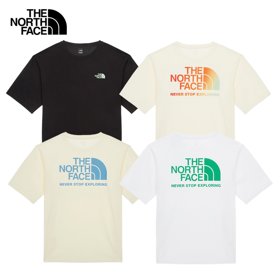 THE NORTH FACEノースフェイス Tシャツ MS AURORA EX S/S R/TEE NT7UR36 半袖 カットソー メンズ オーロラ シンプル カジュアル