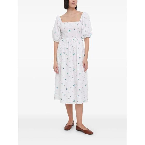 25 FW 刺繍入りパフスリーブミディデイドレス LDR0783MI11 TP444581756 54,479円