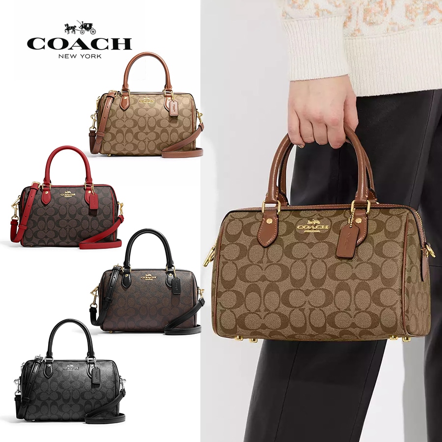 ショルダーバッグ ローアン サッチェル・シグネチャー キャンバス トートバッグ バッグ 2WAY CH280 レディース 通勤 肩掛け 斜め掛け