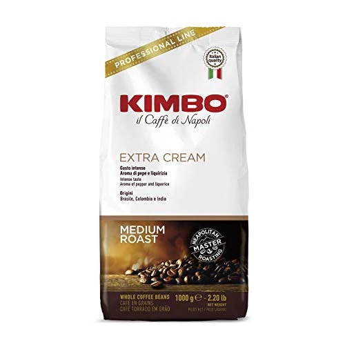 キンボ(KIMBO)コーヒー豆 エスプレッソ イタリア(ミディアムロースト アラビカ40% ロブスタ60%)エキストラクリーム 1kg