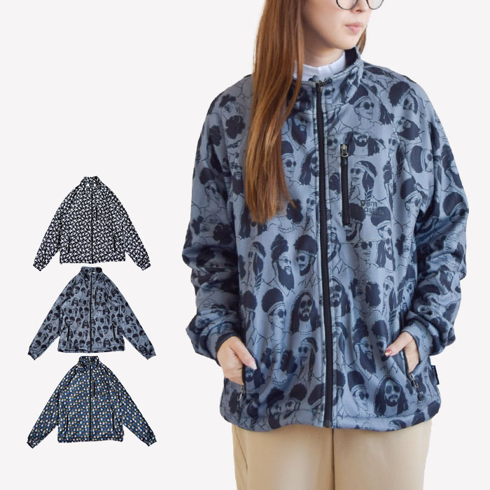 gym master アウター ジャケット 羽織 ニットフリースハッピーペイントスタンドJKT メンズ レディース ユニセックス 春 秋 冬 G433717 6,376円