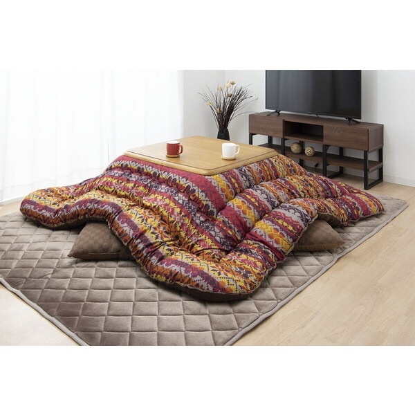 1160950240203 こたつ布団 国産 長方形 軽い なめらか フランネル オレンジ 約205×245cm メーカー直送