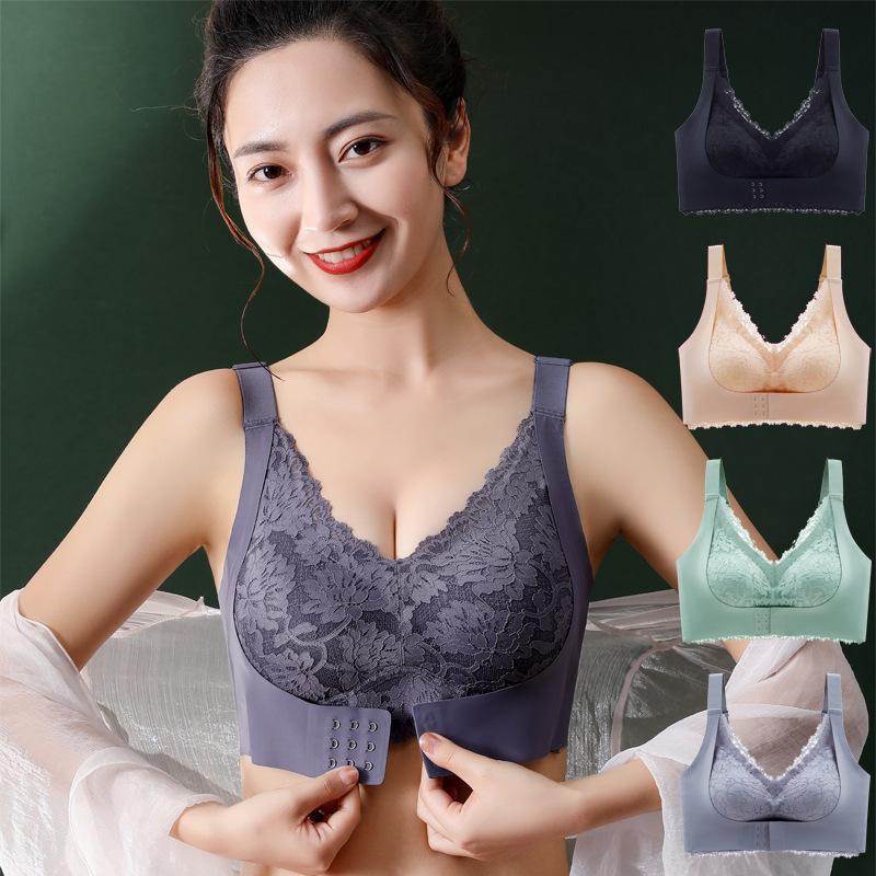 ナイトブラブラジャー304020ノンワイヤー胸育乳夜用ブラバストアップリラックス補正下着産後レース脇高