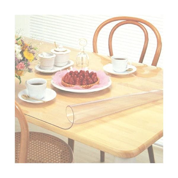 ダイニングマット/テーブルマット (1mm厚/1800mm×900mm) 軟質塩ビ材 日本製 1T-1890