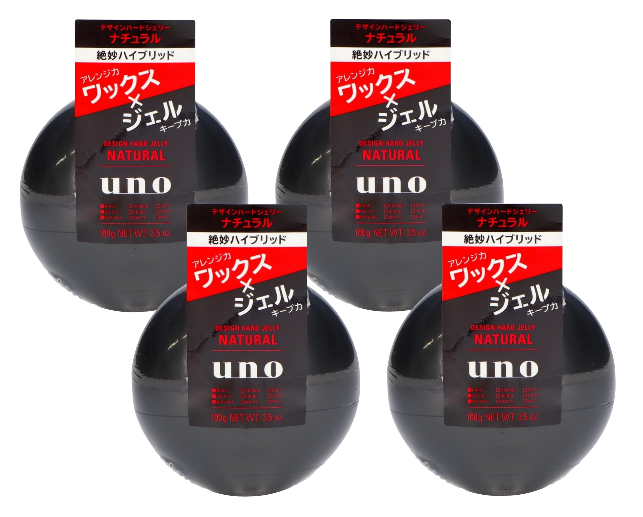【全国送料無料】 【まとめ買い】ウーノ デザインハードジェリー (ナチュラル) ジェル 100g【×4個】