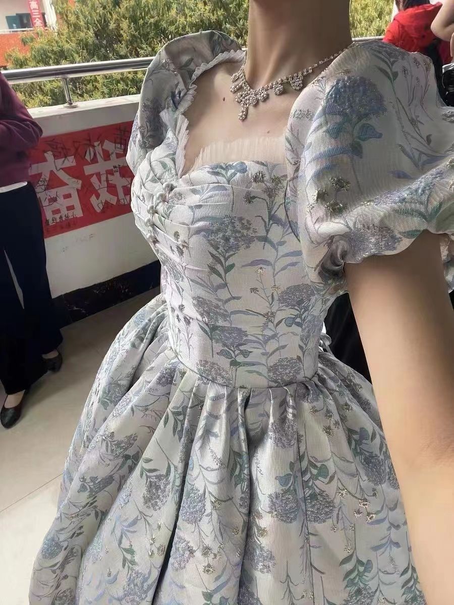 ドレス2025アダルトギフトホストパフスカートエンゲージメントバンケットワンピースドレスドレス