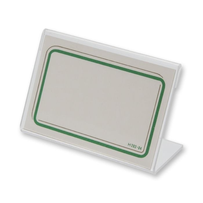 （まとめ買い）シモジマ アクリルカード立て B-50 10個 巾78x高56mm POP用品 007303100 [x3セット]