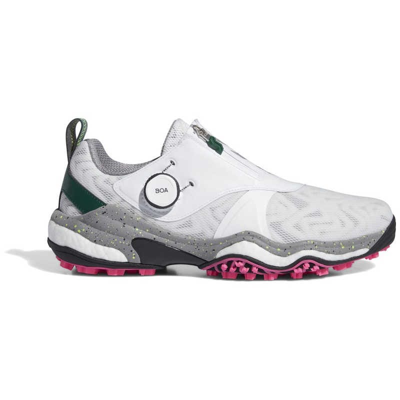 アディダス　ゴルフシューズ コードカオス 25 ボア ［メンズ /27.0cm /幅：2E］ ホワイト×コアブラック×カレッジグリーン　NKZ93