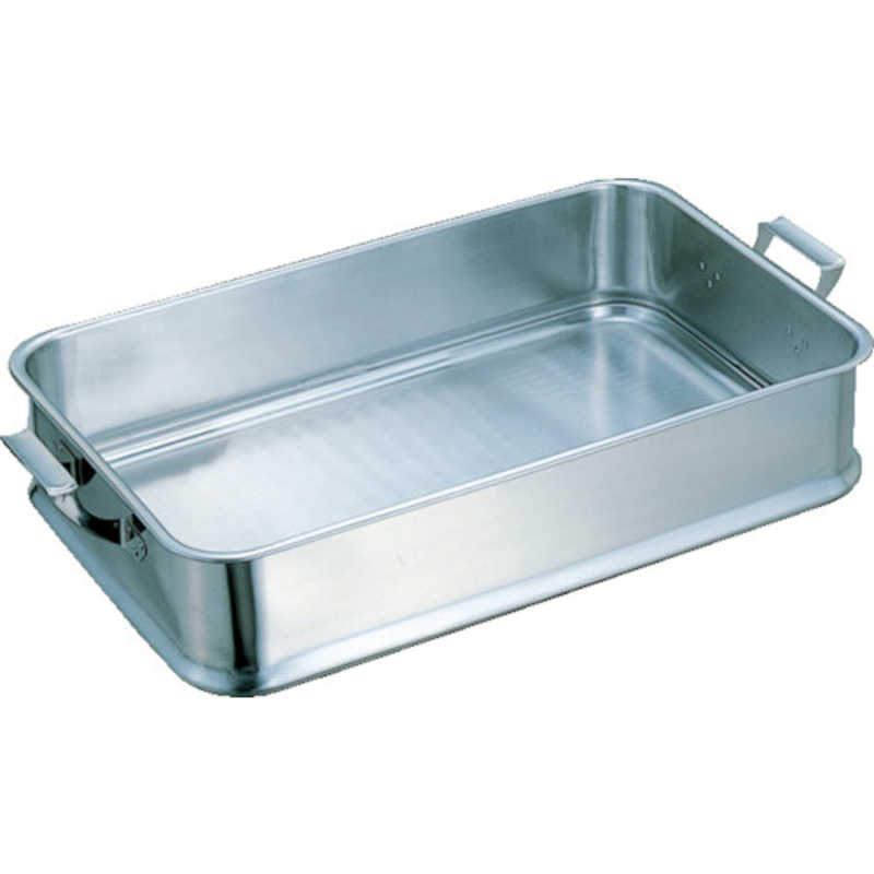 スギコ産業　18-8給食バット 手付 610×385×130　KB901