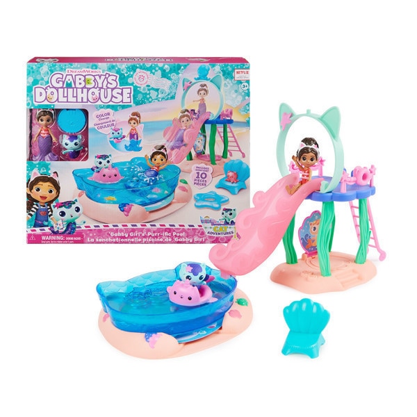 孫悟空公式Netflix ガビーのマジックハウス ウォータースライドプレイセットフィギュアごっこおもちゃ (贈呈品なくなり次第贈呈終了)
