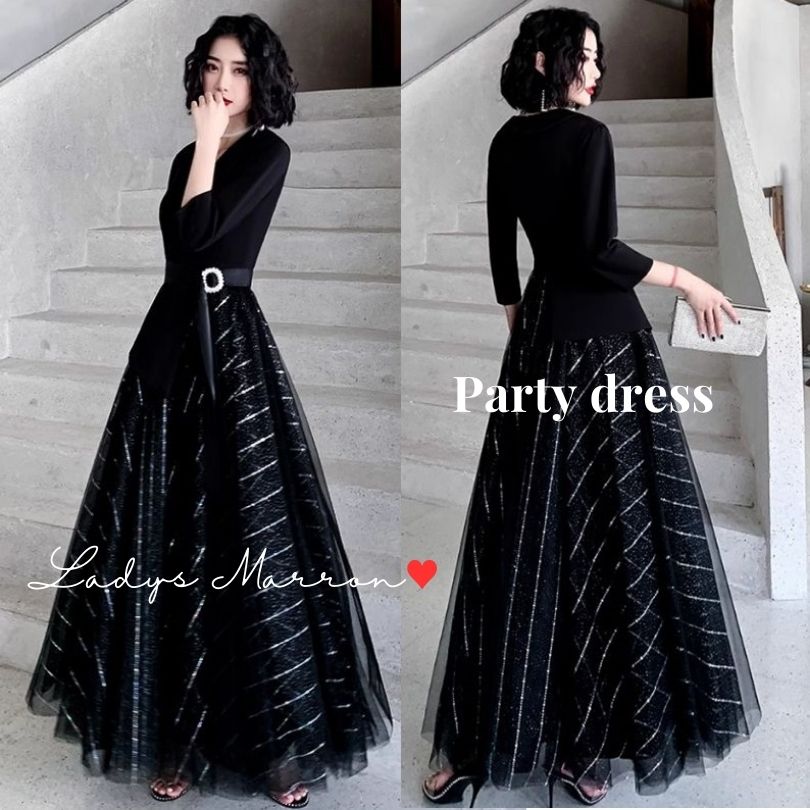 【即納】イブニングドレス マザーズドレス モード お呼ばれドレス 結婚式 結婚式ドレス 結婚式お呼ばれドレス 黒ドレス ロングドレス 演奏会ドレス パーティーバッグ Aラインドレス 韓国 春 夏 秋