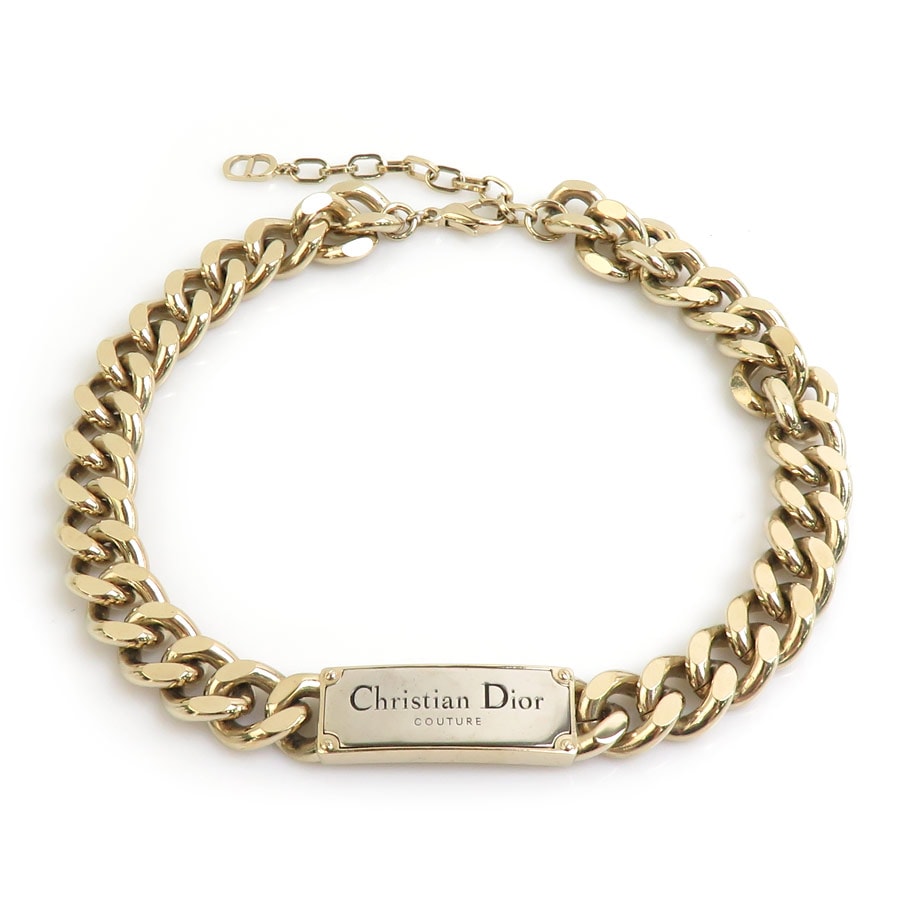 ディオール Dior ネックレス メタル ゴールド/シルバー メンズ w1136i