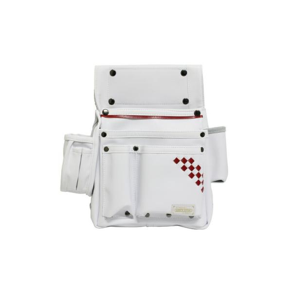 コヅチ 仮枠袋墨壺差付 白 SH－514 収納用品 腰袋サック 革釘袋