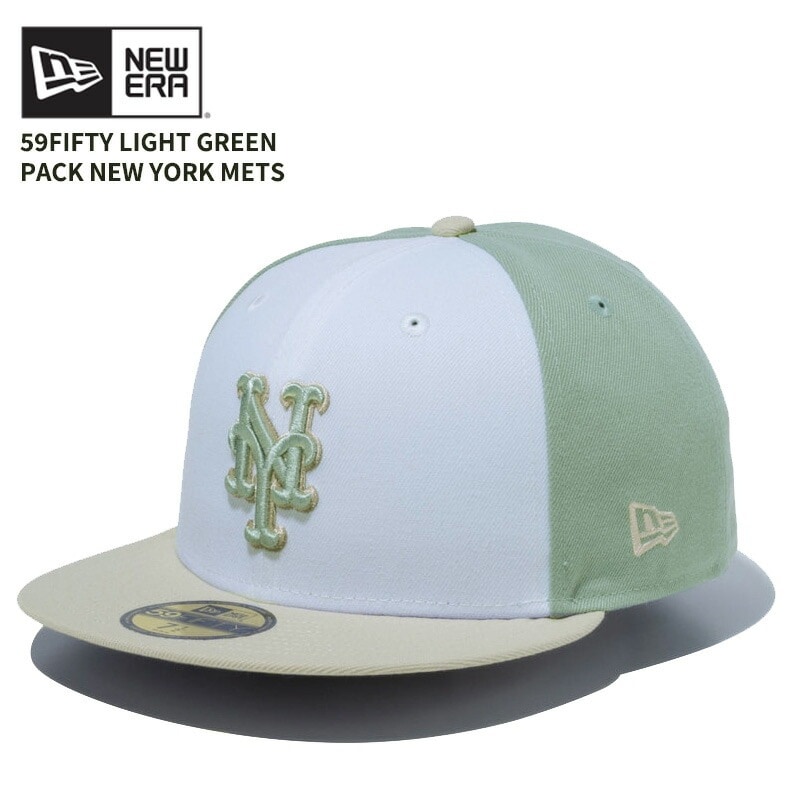 ニュー エラ NEW ERA 59FIFTY Light Green Pack ニューヨークメッツ ホワイト エベレストグリーン ストーン キャップ 帽子 5,423円