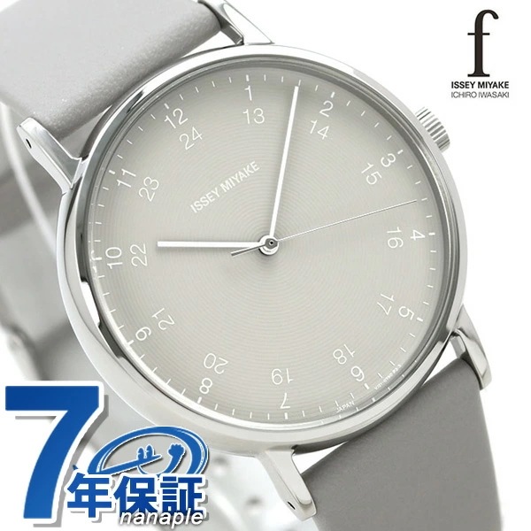 イッセイミヤケ f エフ 日本製 革ベルト 39mm メンズ 腕時計 NYAJ005 ISSEY M