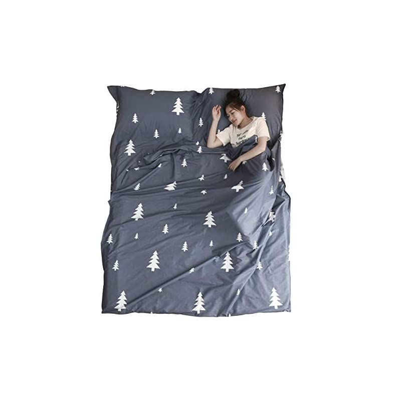 【即納】Azarxis インナーシーツ トラベルシーツ 寝袋 インナーシュラフ 封筒型 毛布 綿 軽量 肌触り良い コンパクト ホテル 車中泊 列車 旅行 出張 防災用品 室内兼用 キャンプ テント