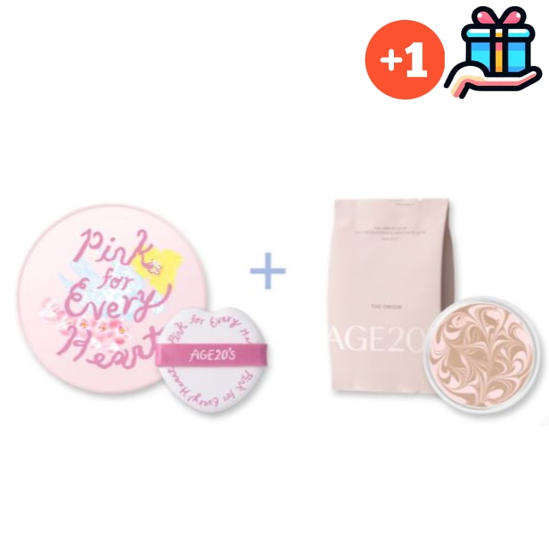 [新作 NEW 1+1] ピンク フォー エブリ ハート エディション ディオリジン エッセンス ファクト ピンク ラテ 12.5g 本品+おかわり 大容量 クッション パデ UVカット剤 クッション