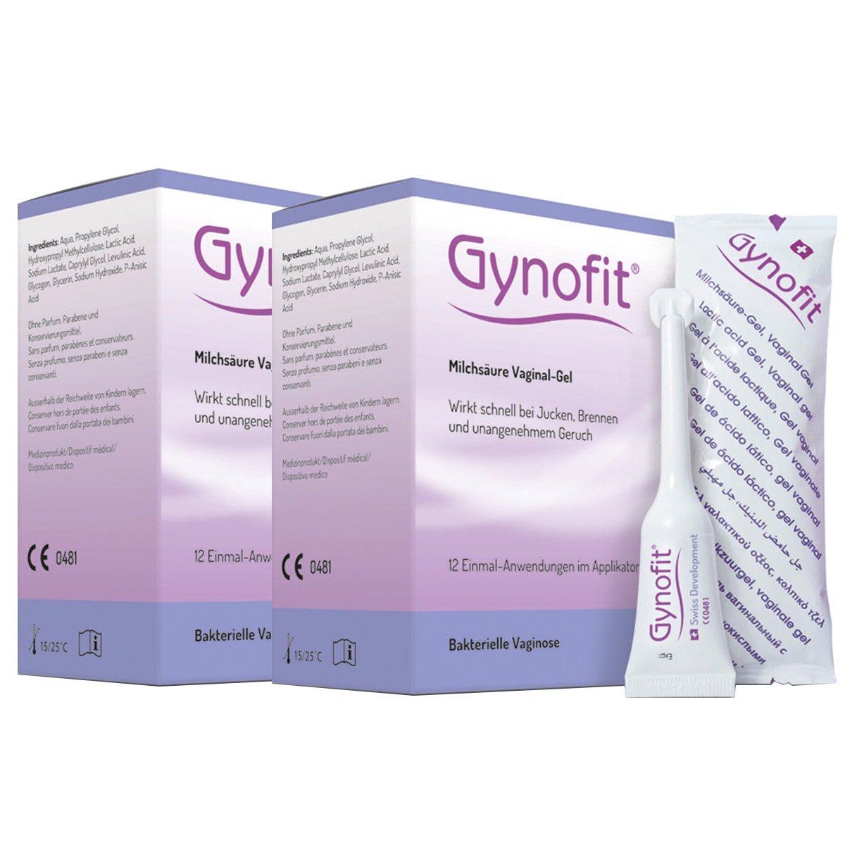 ギノフィット 細菌性膣炎対策ジェル 5ml x 12本入り２箱セット ( 膣炎 カンジダ 膣内洗浄 ビデ デリ