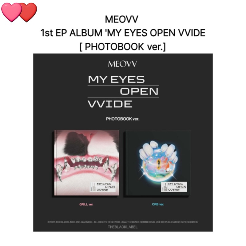 MEOVV 1st EP ALBUM MY EYES OPEN VVIDE [PHOTOBOOK ver.]チャート反映