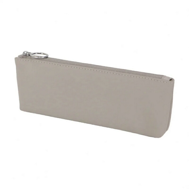 （まとめ買い）シリコンスキンペンケース ウォームグレー AK070GY [x3]