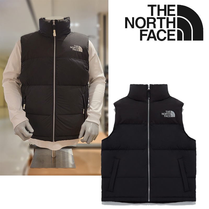 NV1DQ57 MS SUPERFLEX NUPTSE DOWN VEST (RDS) ダウン 高保温 伸縮素材 撥水 防風 軽量 ハイネック 収納ポケット 秋冬 メンズ タウンユース アウトドア