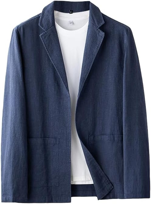 テーラードジャケット メンズ フォーマル 麻ジャケット ビジネス 綿麻 春秋アウター サマージャケット リネン カジュアル 春 秋 通勤 面接 大きいサイズ SSR-342