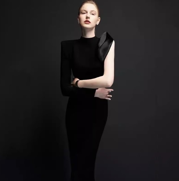 ドレス ワンピース レディース ウェディング パーティー 結婚式 二次会 披露宴 演奏会 発表会 ステージ 舞台 フォーマル 謝恩会 ロング マキシ アシンメトリー スレンダー イブニング 8,911円