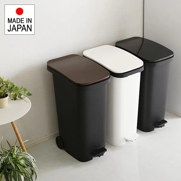 ゴミ箱 約30L ごみ箱 おしゃれ キャスター付き 日本製 ペダル式 分別 蓋つき ふた フタ スリム キッチン リビング スタイリッシュ インテリア