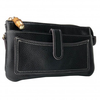 DAICO Pisoraro（ピソラロ） バンブー ウォレットバッグ ブラック PR119