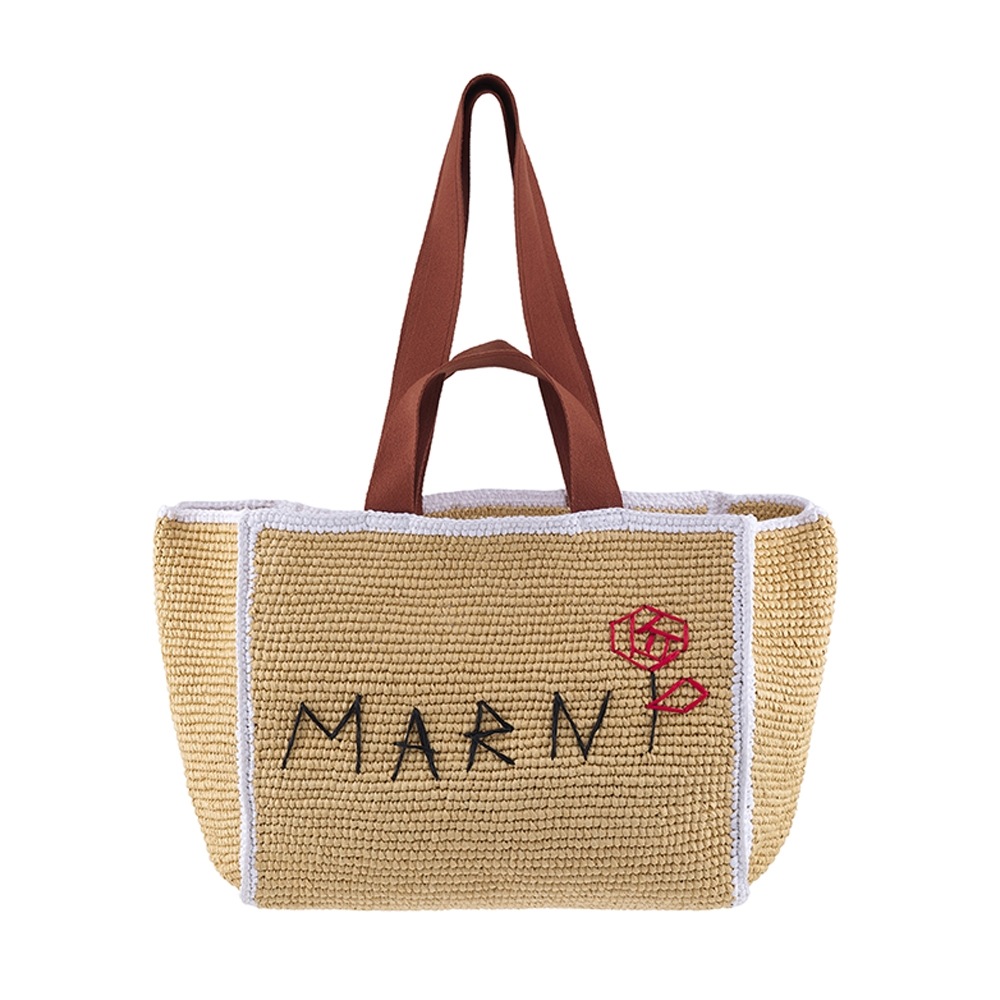 Marni SHMP0122L0 P6769 ZO761 SILLO マクラメミディアムショッパーバッグトート