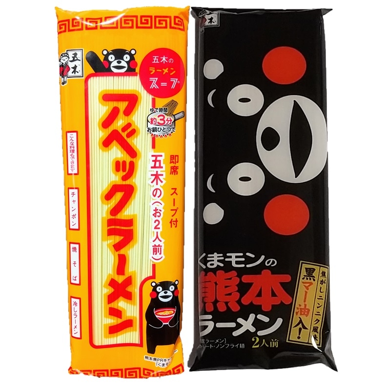 Qoo10] 五木食品 アベックラーメン くまモンラーメン 各1