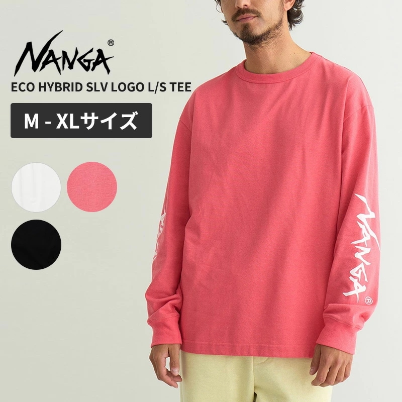 ナンガ メンズ 長袖Tシャツ ロンT レディース NANGA エコハイブリッド スリーブ ロゴ ロングスリーブティー N2500-1L030A