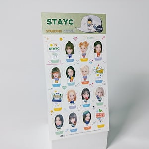 K-POP STAYC 透明スタンディングステッカー(16キャラクター)