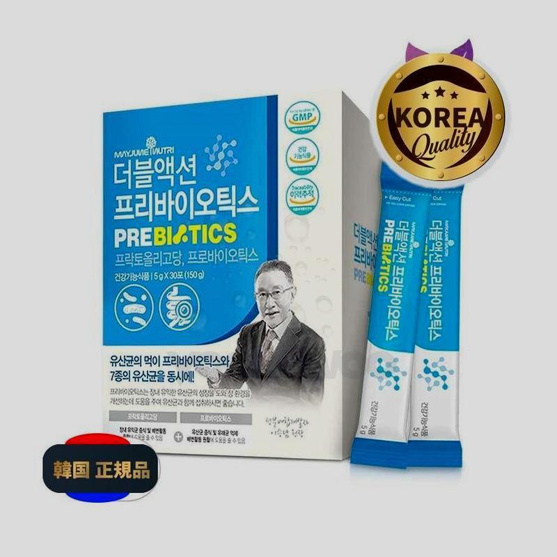 メイジュンニューツリーイスンナムダブルアクションプレバイオティクスフラクトオリゴ糖乳酸菌30p / 30砲/ 4ボックス