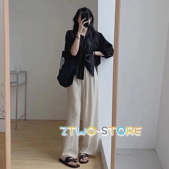 オールインワンセットアップセットアップゆったり 夏 五分袖 パンツ 体型カバー セットアップ 上下セット カジュアル 夏 レディース 七分袖 レディース 2点セット 春 シャツ ブラウス 大きいサ