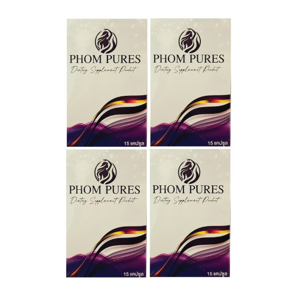 ポムピュア　15カプセル入り　4箱セット　食欲抑制・脂肪燃焼・エネルギー代謝ケア　ダイエットサプリ