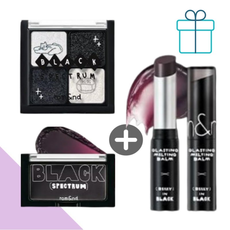 新作[ INAPSQUARE]ベラーダンアイズ(#B03 GLITZ IN BLACK)ベターザンチーク(#B03 BLACK)グラスティングメルティングバーム(#17 BERRY IN BLACK