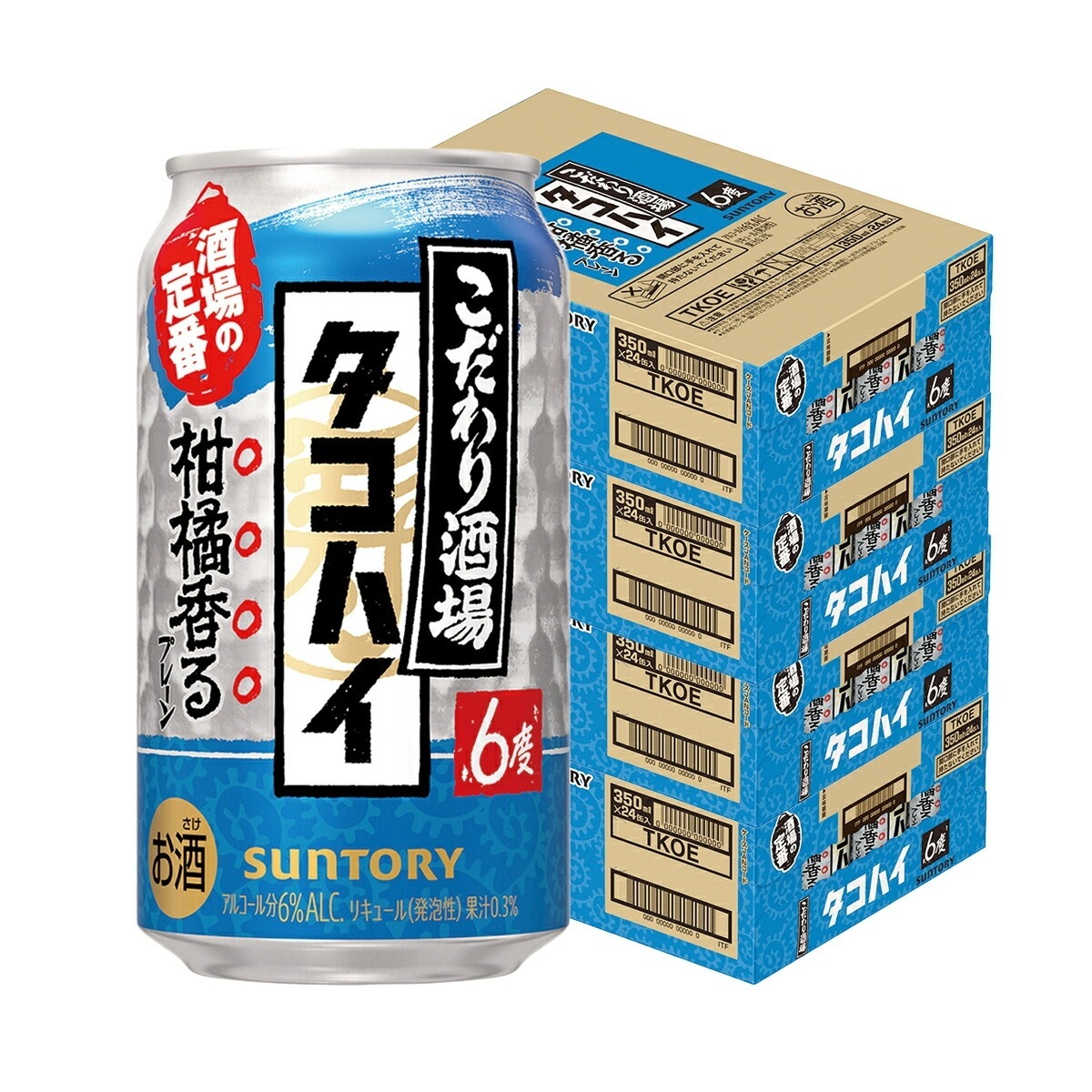 サントリー こだわり酒場のタコハイ 6％ 350ml4ケース/96本 【本州(一部地域を除く)は送料無料】 YTR