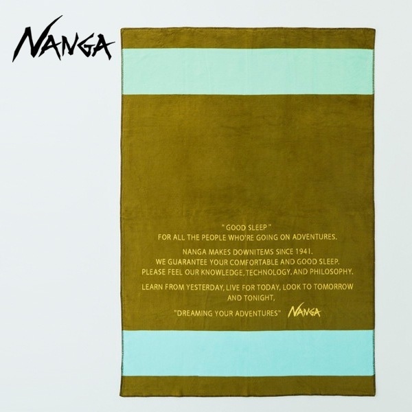 グッドスリープ ボーダー コットンブランケット シングル オリーブ GOOD SLEEP BORDER COTTON BLANKET S OLIVE NZ2254-4C424 N1LLOLs4