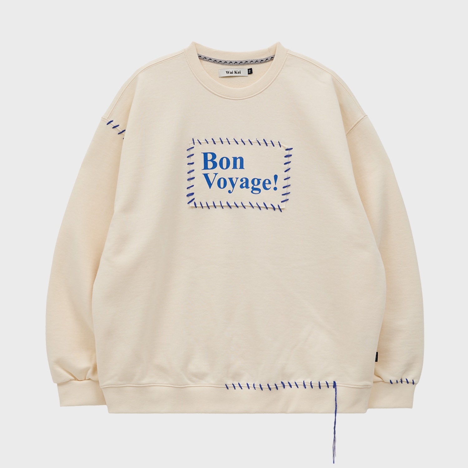 Bon Voyage hand stitch sweatshirts IVORY 8,585円